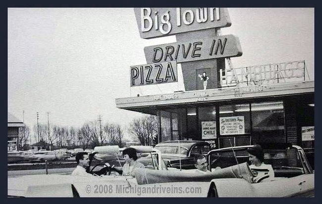 Big Town Drive-In - Vintage Photo From Michigan Drive-Ins